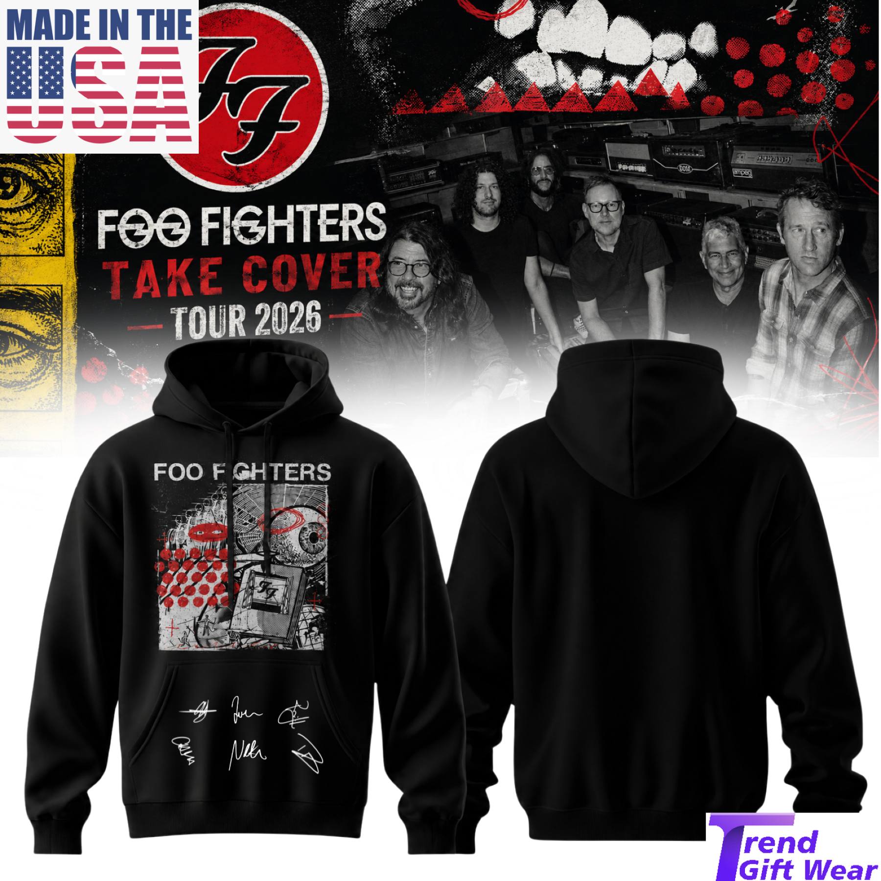 Foo Fighters Take Cover Tour 2026 Collector Edition Signature