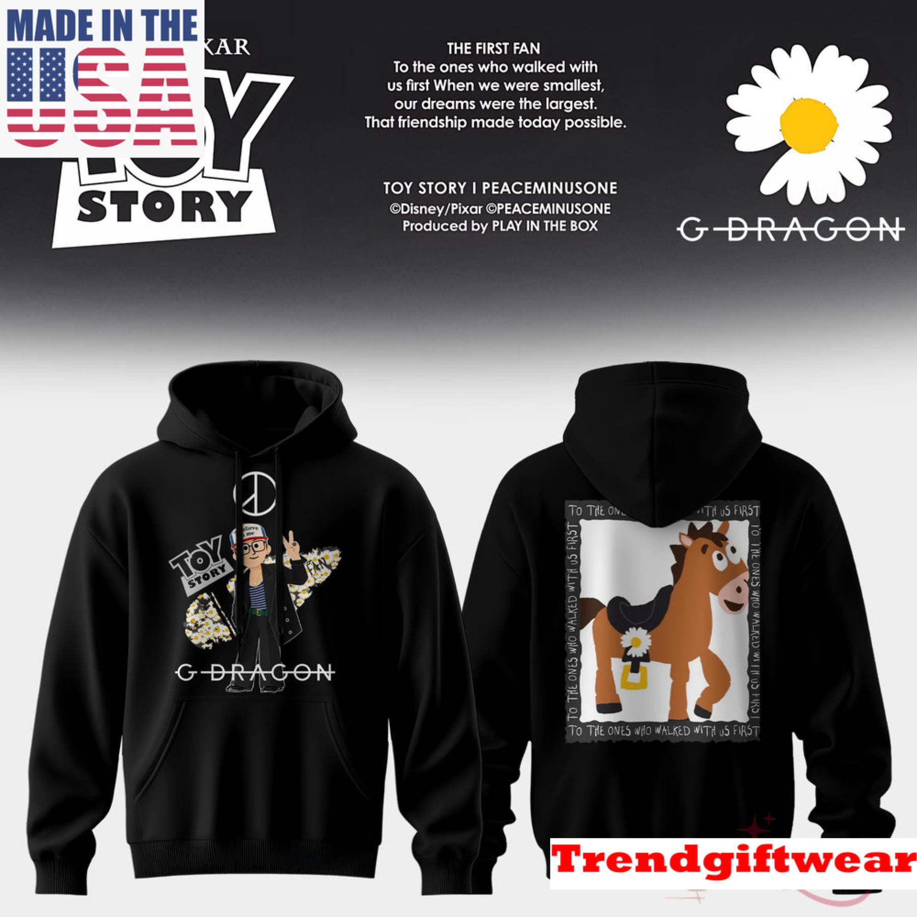 G-Dragon × Toy Story 5 Bullseye Daisy Edition Hoodie, Gifts For