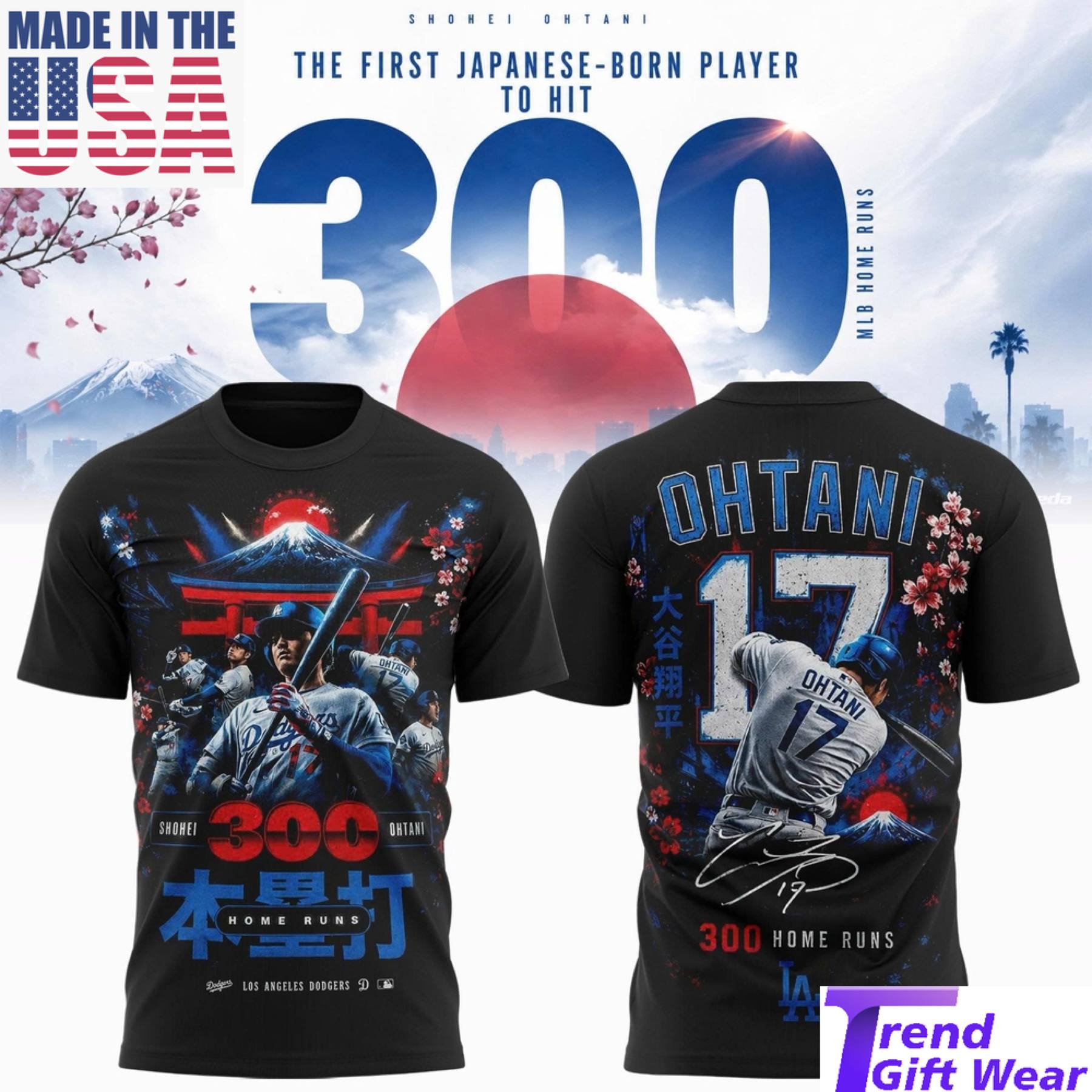 Shohei Ohtani 300 Home Runs Mount Fuji Cherry Blossom Limited